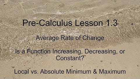 Pre-Calculus Lesson 1.3 for OpenStax