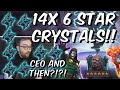 INSANE 14x 6 Star JULY 4th WEEKEND Crystal Opening! CEO AND THEN!?!?! - Marvel Contest of Champions