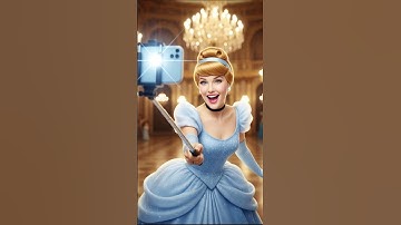 CINDERELLA AS AN INFLUENCER 😁🤳 #shorts #ai