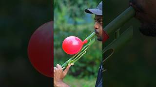 DIY Bamboo Slingshots with one Clour Balloone Toys #Bamboo #Slingshots #Bambooart