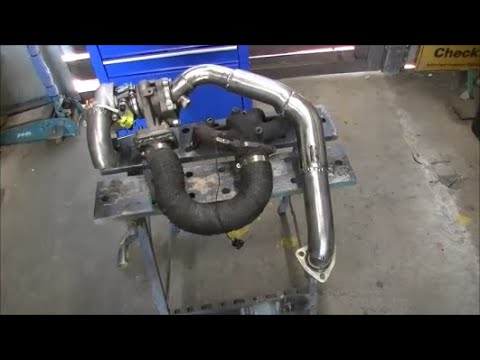 Making the Festiva Turbos dump pipe...It could have could have been worse.