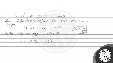 differential equation of all parabolas whose axes are parallel to \( y \)-axis. (A) \( \frac{d^{...