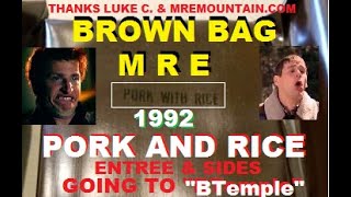 1992 Brown Bag Special! Pork and Rice....just a looksie! Part 1