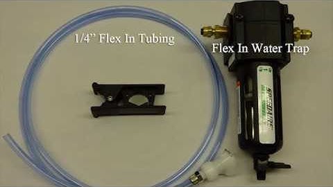 Connecting a Water Trap in-line with the Flex In Tubing