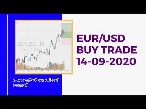 EURO USD BUY Trade 14-09-2020 Forex Live Trade Malayalam