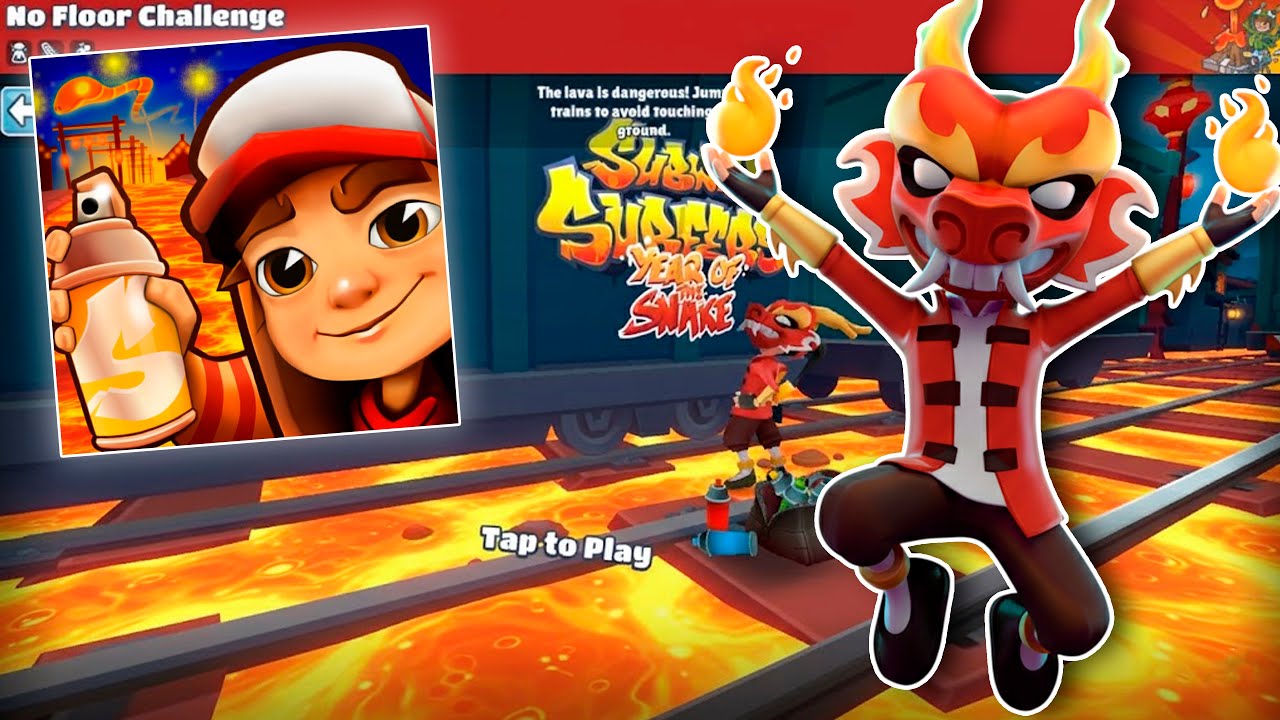 Subway Surfers : FLOOR IS LAVA Challenge in LUOYANG 2025 with Dragon