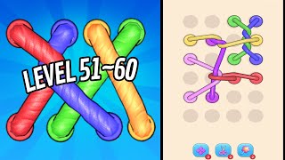 🏅 TANGLE ROPE 3D 🤪 Level 51~60 🧩 Gameplay Walkthrough