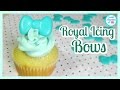 How to make royal icing bows  how to make royal icing transfers  sweet maniacs 