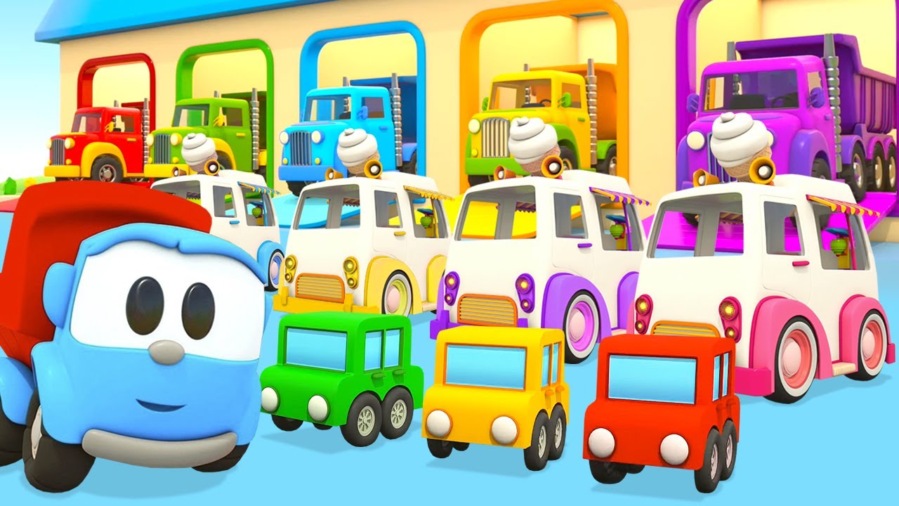 Dessins animés pour enfants. Les aventures de Léo le camion et d'autres