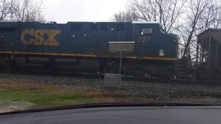 CSX empty coal hoppers heading through Lattimore