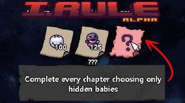 Complete every chapter choosing only hidden babies | i.rule #12 - binding of isaac plants vs zombies