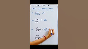 Trick for competitive exams #ssc #mts #chsl #cgl #upsc #shorts #maths #tricks #trending #viral