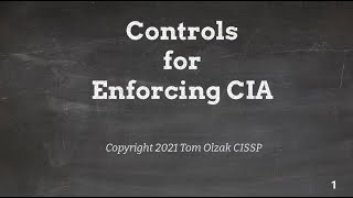 CIA and Related Controls