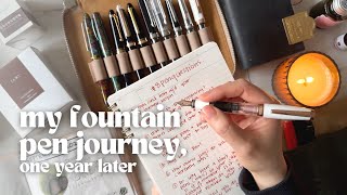 Reflecting on my fountain pen journey, 1 year later | #8penquestions #8penquestions2024