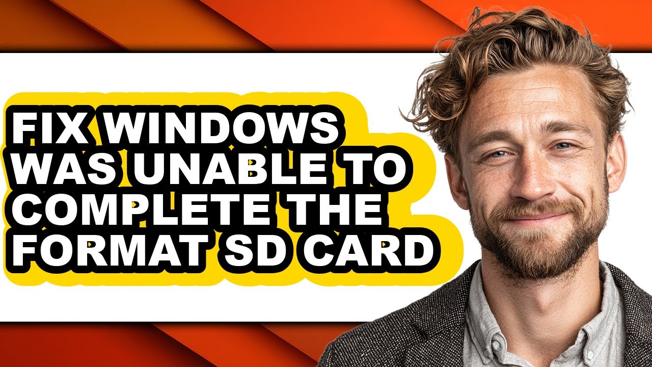 How to Fix Windows Was Unable to Complete the Format Sd Card - Easy Guide