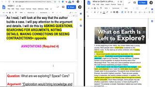 Grade 6 Week 1 Video 1  Annotations