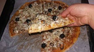 pate à pizza magique عجينة البيتزا السحرية بالزبادي والنشا