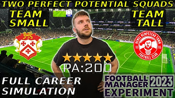 The Smallest Team Vs The Tallest Team - Career Simulation | Football Manager 2023 Experiment