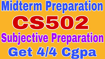 CS502 Midterm Preparation 2025 ||Cs502 Midterm preparation||CS502 Midterm Preparation Spring 2025