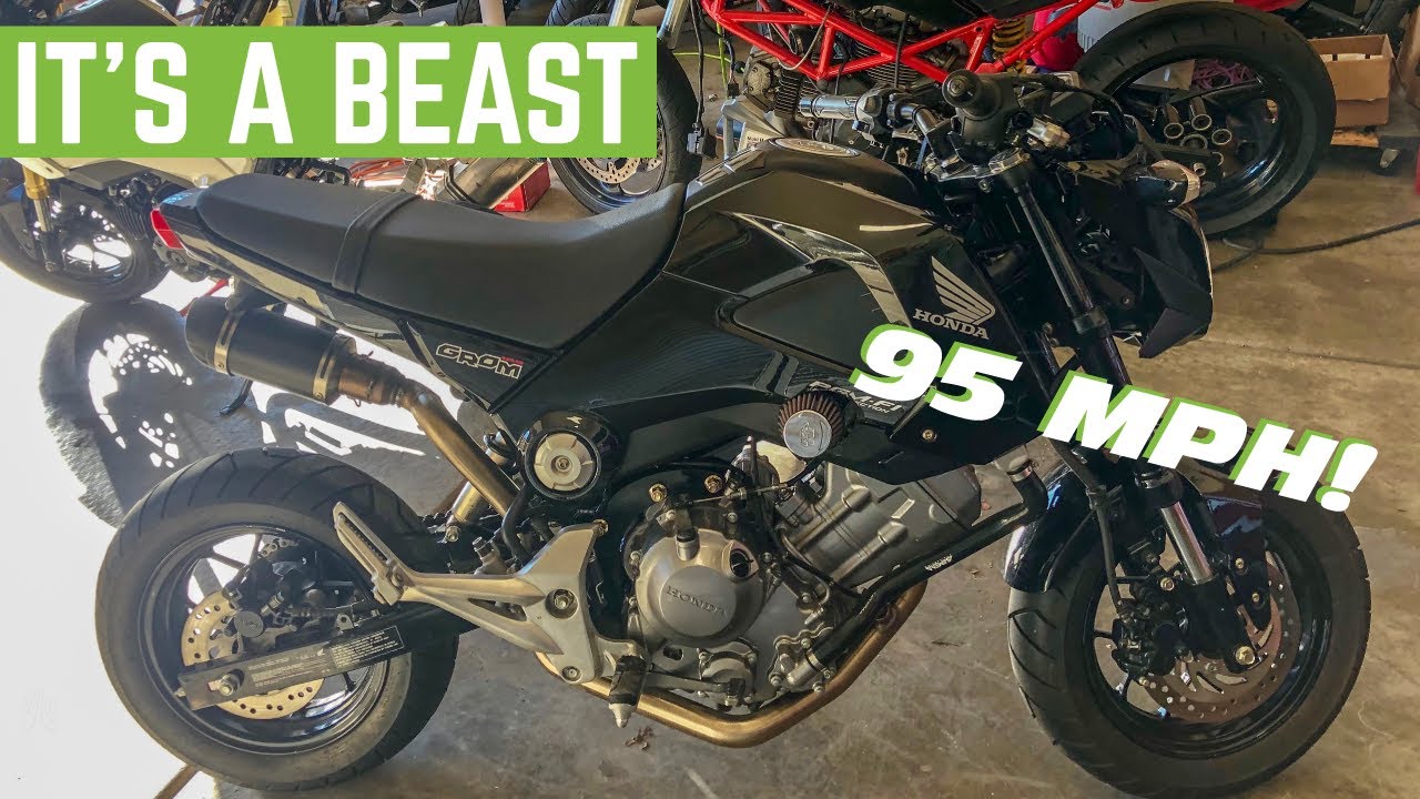 What S It Like To Ride A 300cc Swapped Honda Grom Youtube