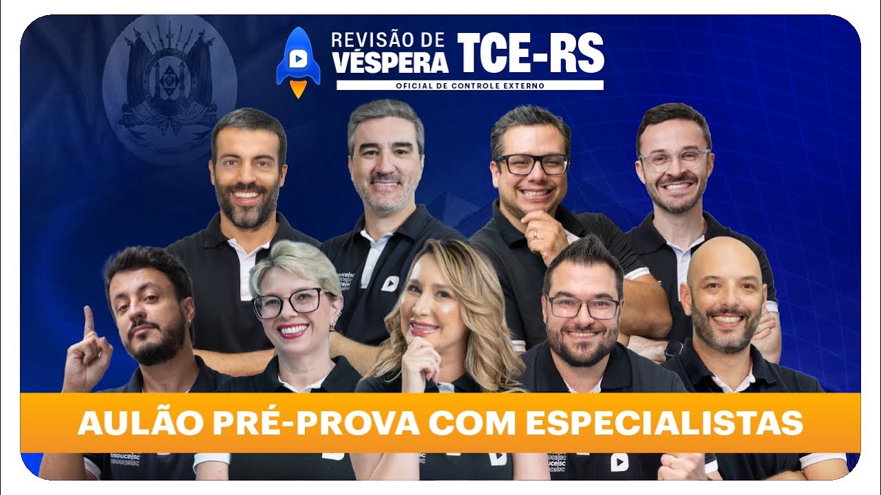TCE-RS Oficial de Controle Ext. | AULÃO PRÉ-PROVA COM ESPECIALISTAS | Revisão Turbo Ceisc