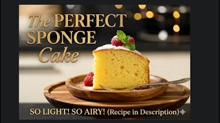 How To Make Perfect French Sponge Cake (Genoise) | Soft & Fluffy Cake Recipe 🍰 screenshot 5