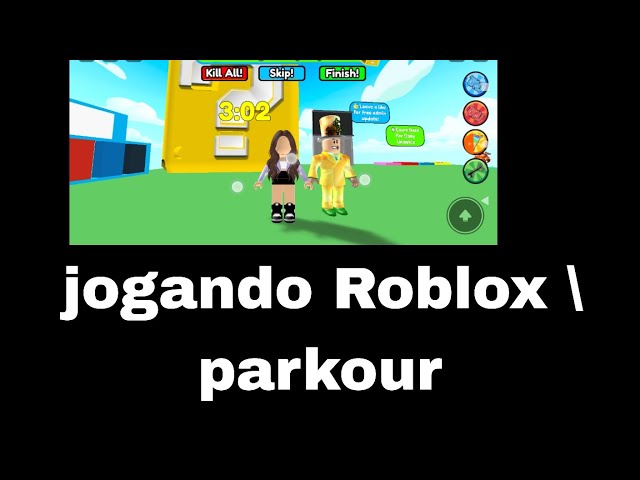 JOGANDO ROBLOX PARKOUR