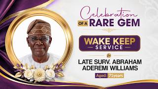 WAKE KEEP SERVICE ABRAHAM WILLIAMS