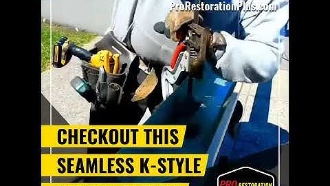 Pro Restoration Plus - Seamless K-Style Gutter Action!