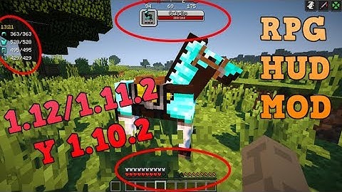 RPG-HUD MOD (1.12/1.11.2/1.10.2)! Minecraft review en español 2017