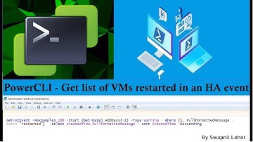 PowerCLI - How to get HA restarted VM