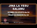 Jina la Yesu salamu/Nyimbo za Kristo/Tenzi za rohoni
