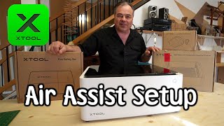 Laser Air Assist and Riser Base Setup for xTool M1