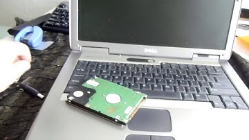 How to Install Hard Drive into Old Dell Laptop D600 D800 D610 C610 D510 D505 C600 D810 C610 IDE Pata