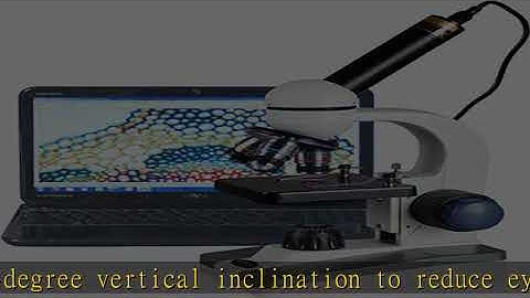 AmScope M150C-E Digital Compound Monocular Microscope, WF10x and WF25x Eyepieces, 40x-1000x Magnifi
