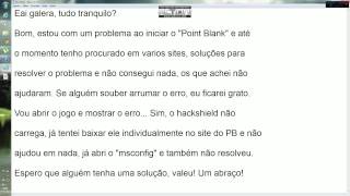 PointBlank - HackShield não carrega. HELP ME NOW!