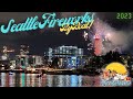 New Year&#39;s Eve 2022 Seattle Fireworks and Drone Show | From the Water!