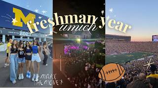UMICH recap vlog!! | campus, dorms, gameday, friends