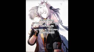 miyabi &amp; yixuan #vs caelus x castorice#edit #honkaistarrail #zenlesszonezero #shorts