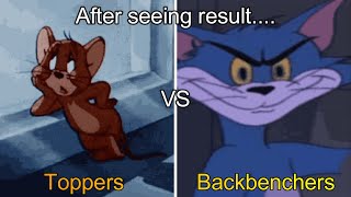 After seeing result Toppers VS Backbenchers..🤣| Tom and Jerry Meme | *Popular Editz*