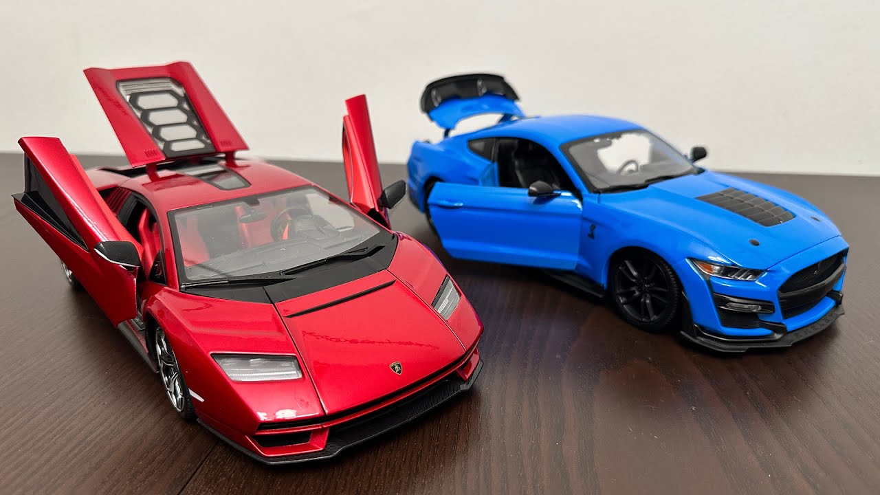 Maisto 1:18 Mustang & Lamborghini Sportcar Toys Unboxing & Review