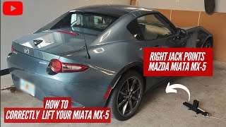 Mazda Miata MX-5 Jack Points (How to use the jack correctly)