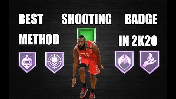 THE BEST SHOOTING BADGE METHOD IN NBA 2K20 - GET YOUR BADGES IN 1 DAY