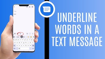 How To Underline Words In A Text Message On Android
