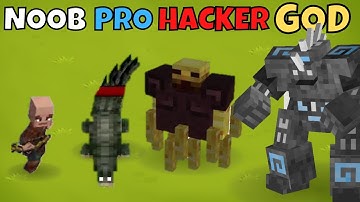 NOOB vs PRO vs HACKER vs GOD in Merge Master Craft Evolution