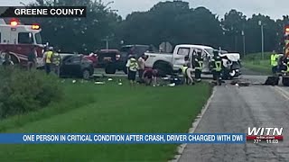 TROOPERS: One person in critical condition following Greene County crash, driver charged with DWI