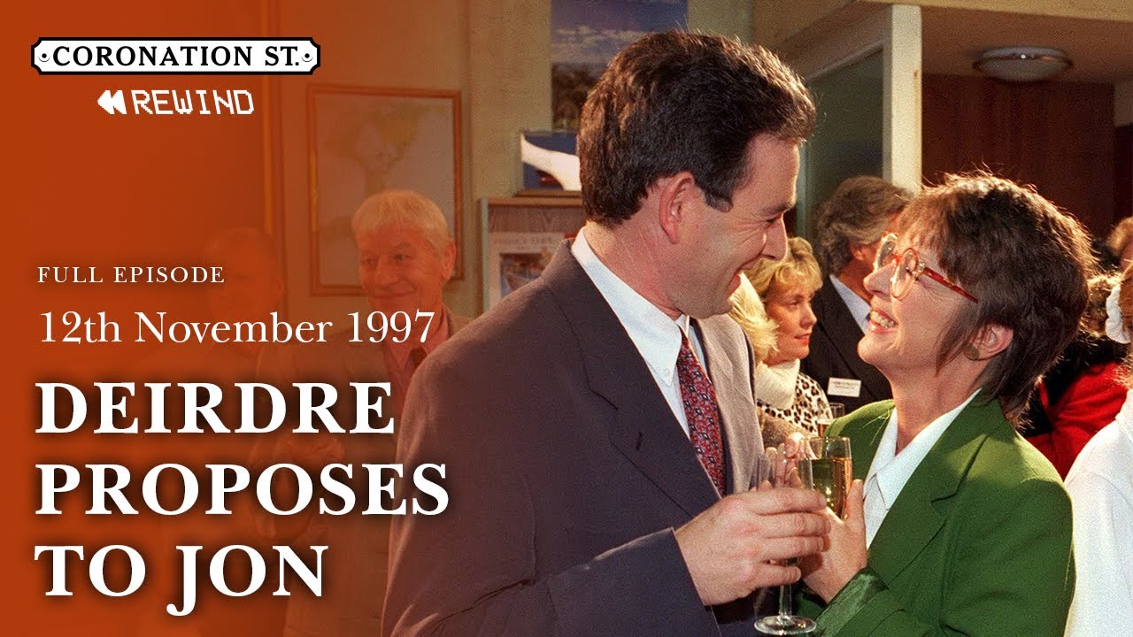 Deirdre PROPOSES To Jon | 12th November 1997 | Coronation Street Rewind