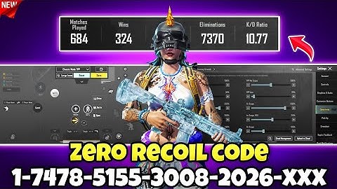 New Update 3.7🔥Best Sensitivity Code + Control Settings Pubg Mobile /Bgmi Sensitivity 2025