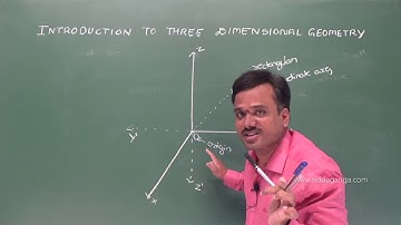 1 PUC - MATHEMATICS - 3D GEOMETRY - PART 1