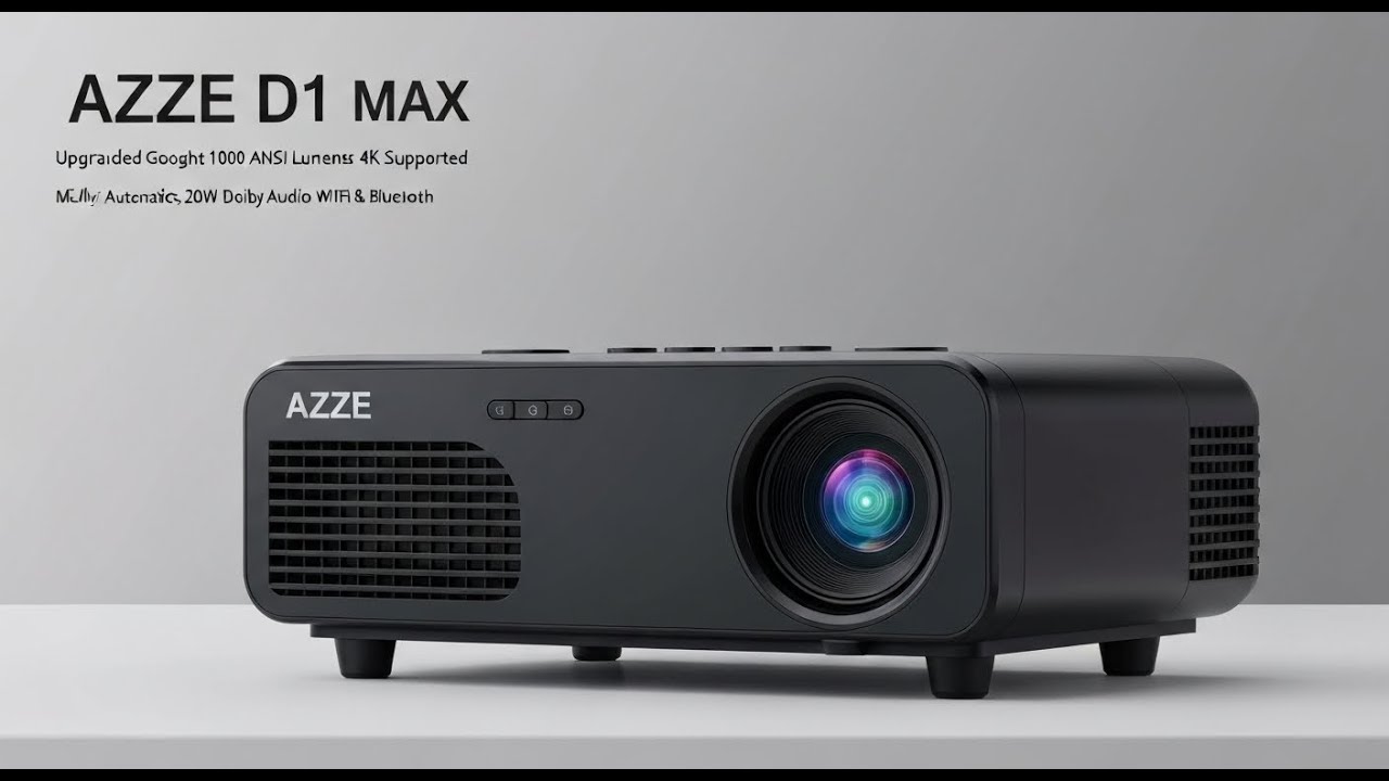 Aurzen EAZZE D1 MAX 4K Smart Projector Review 💖 Best Valentine’s Day Home Theater Gift | 1000 ANSI
